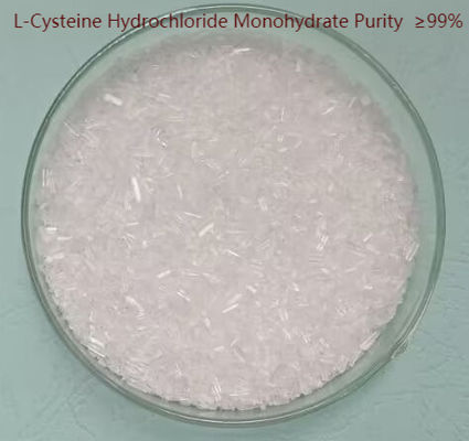 CAS 7048-04-6 Cosmetics Additives Crystalline Cysteine HCL Monohydrate 99%