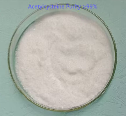 C5H9NO3S Pharmaceutical Intermediate Acetylcysteine Powder CAS: 616-91-1